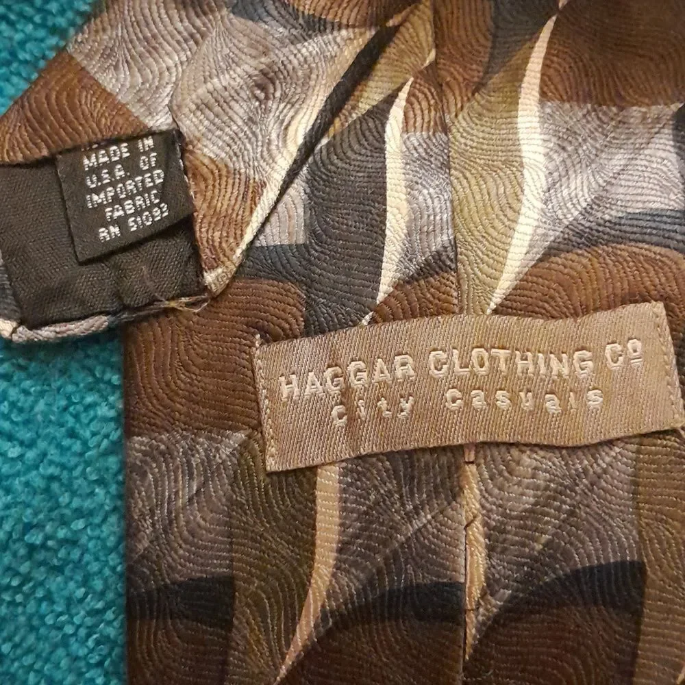 NWT Haggar Clothing Co. City Casuals All Silk Tie   Choose Any 3 Ties for $40